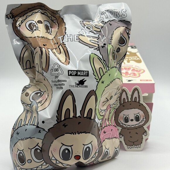 Pop Mart Labubu The Monsters Exciting Macaron Toffee, Open Box Sealed Bag - Picture 8 of 8
